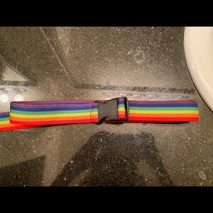 Rainbow stripe Nylon Belt
